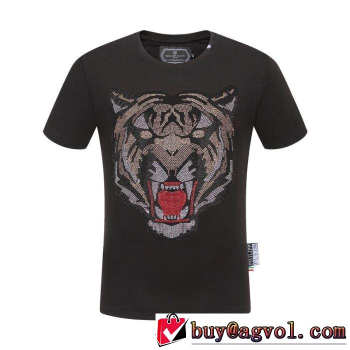 Tシャツ/半袖 2色可選夏らしい季節感 フィリッププレイン 2019春夏も引き続き人気セール PHILIPP PLEIN