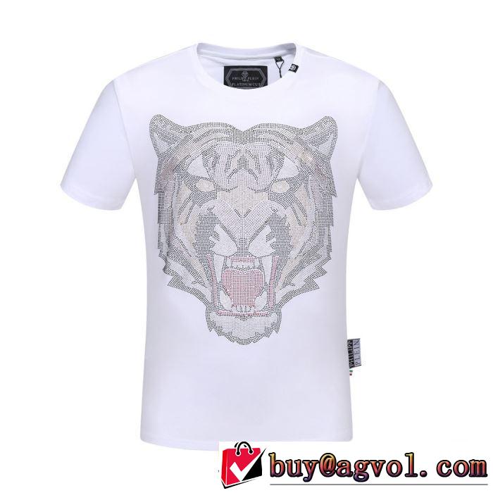 Tシャツ/半袖 2色可選夏らしい季節感 フィリッププレイン 2019春夏も引き続き人気セール PHILIPP PLEIN