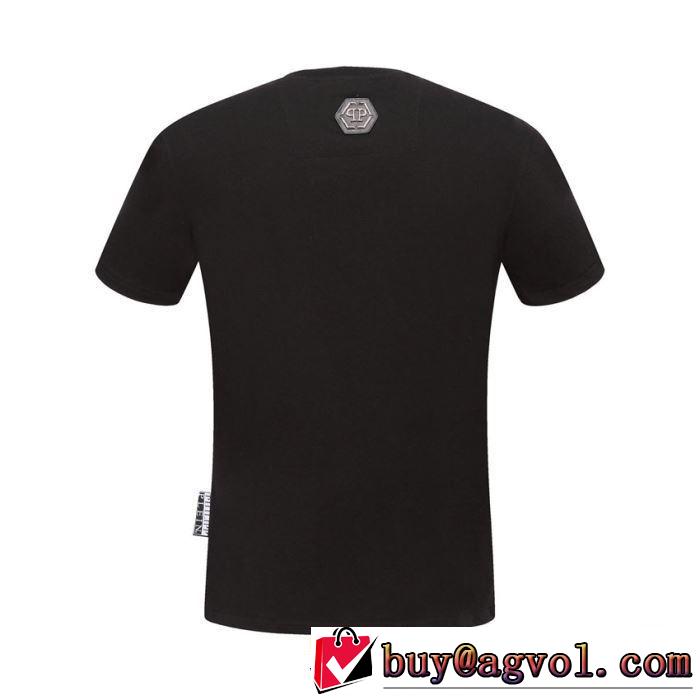 Tシャツ/半袖 2色可選夏らしい季節感 フィリッププレイン 2019春夏も引き続き人気セール PHILIPP PLEIN
