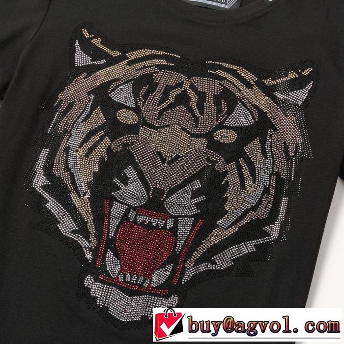 Tシャツ/半袖 2色可選夏らしい季節感 フィリッププレイン 2019春夏も引き続き人気セール PHILIPP PLEIN