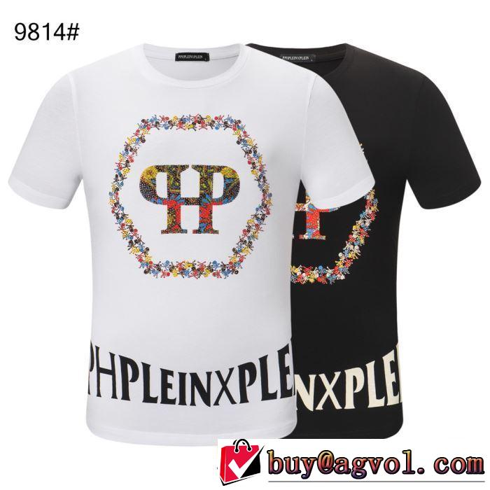 海外セレブは大人気  Tシャツ/半袖《2019年》今、注目のストリート  2色可選 PHILIPP PLEIN フィリッププレイン