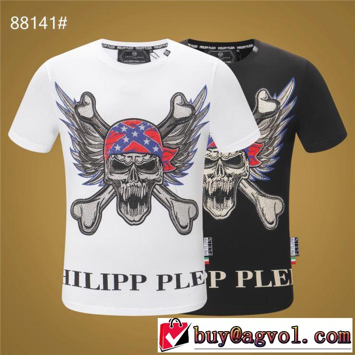 PHILIPP PLEIN Tシャツ/半袖  2色可選トレンド感があって涼しげ フィリッププレイン 2019年春夏シーズンの人気