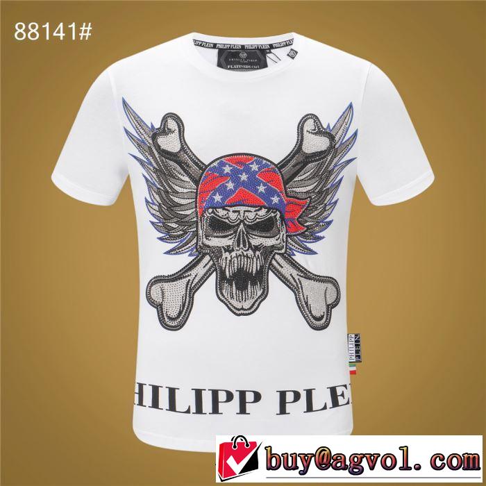 PHILIPP PLEIN Tシャツ/半袖  2色可選トレンド感があって涼しげ フィリッププレイン 2019年春夏シーズンの人気