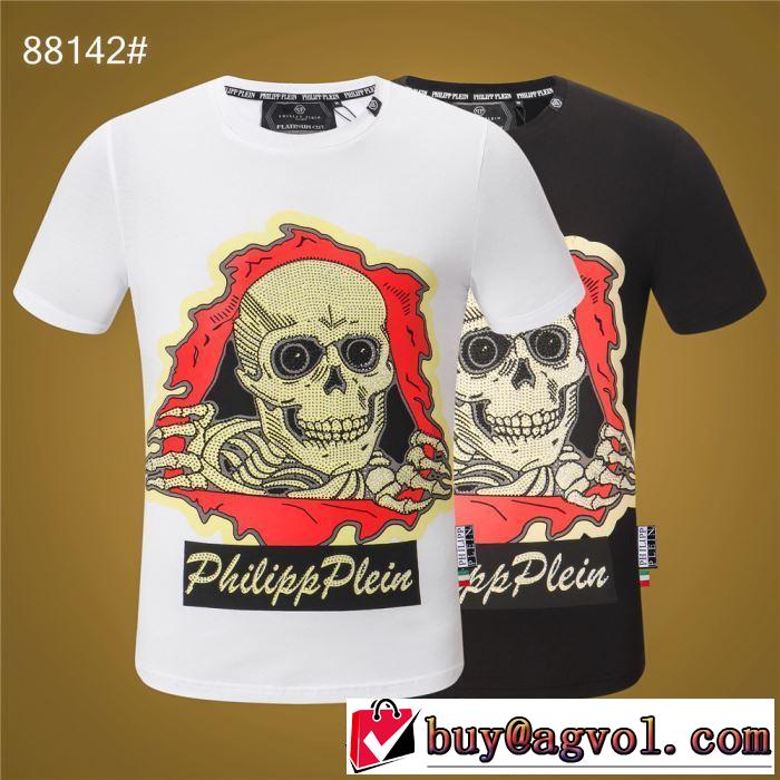 夏らしい季節感  Tシャツ/半袖 PHILIPP PLEIN 今流行りの最新コレクション 2色可選フィリッププレイン 2019SS