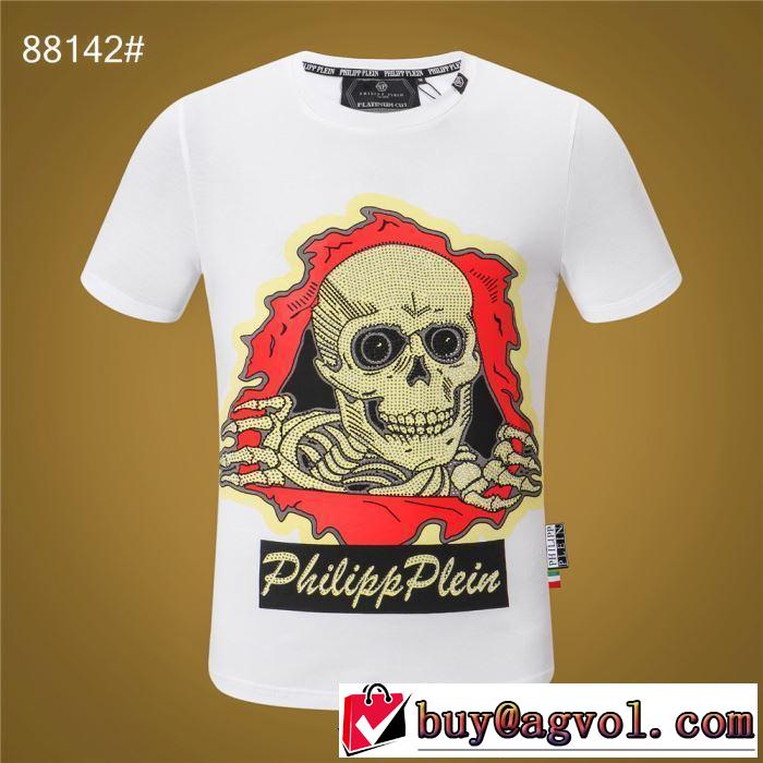 夏らしい季節感  Tシャツ/半袖 PHILIPP PLEIN 今流行りの最新コレクション 2色可選フィリッププレイン 2019SS
