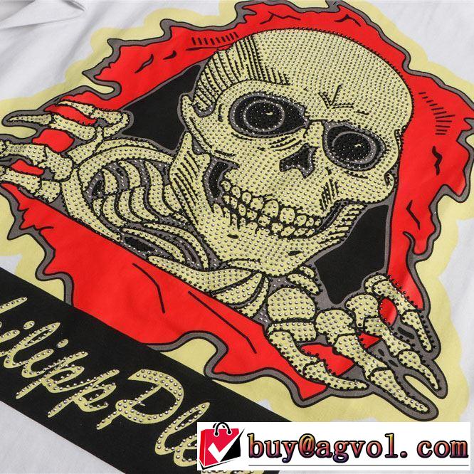 夏らしい季節感  Tシャツ/半袖 PHILIPP PLEIN 今流行りの最新コレクション 2色可選フィリッププレイン 2019SS