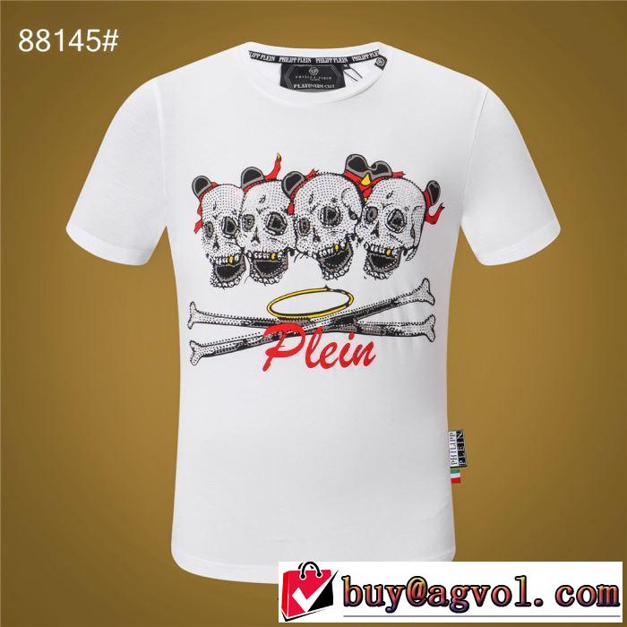 フィリッププレインクールな印象を引き立て  PHILIPP PLEIN Tシャツ/半袖 2019年春夏シーズンの人気 2色可選