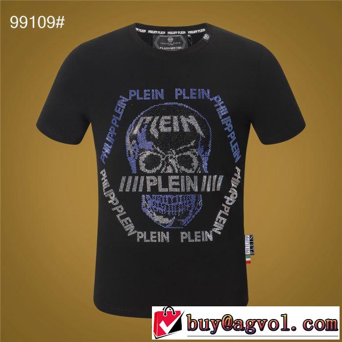 さわやか夏スタイル新品 PHILIPP PLEIN 2019春夏は人気定番  Tシャツ/半袖  フィリッププレイン