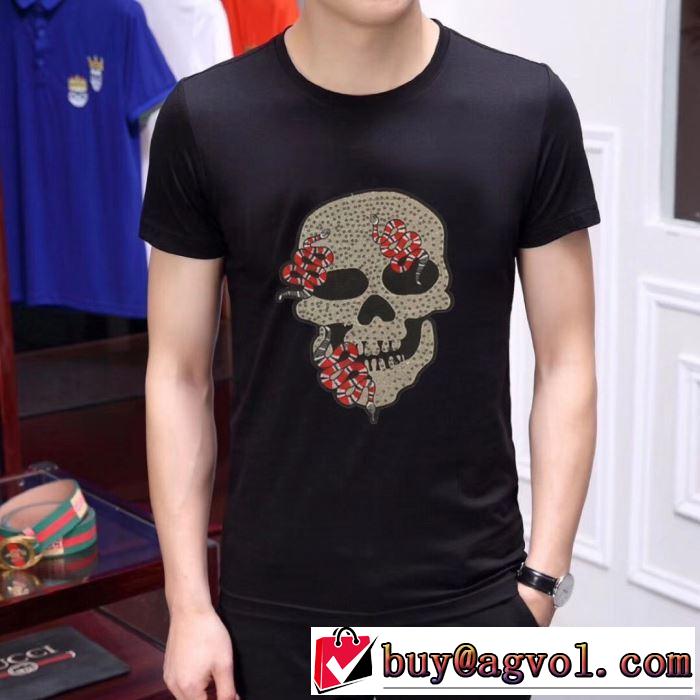 フィリッププレイン PHILIPP PLEIN 優しい雰囲気スタイリッシュに  Tシャツ/半袖  2色可選 2019SS
