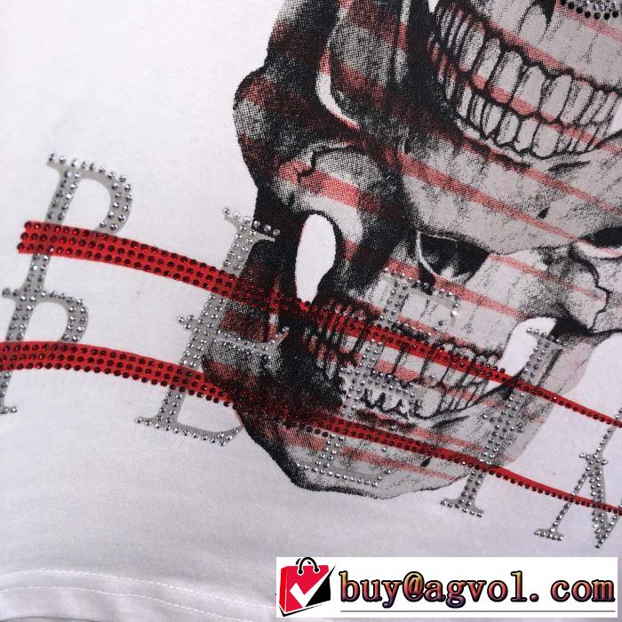 PHILIPP PLEIN Tシャツ/半袖  2色可選 夏に良く似合うちょっと新品 フィリッププレイン 2019春夏は人気定番