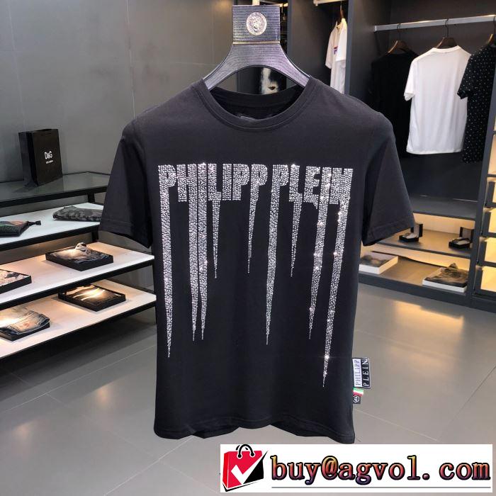 Tシャツ/半袖 最新のトレンドブランド人気的 2色可選フィリッププレイン2019春夏は人気定番 PHILIPP PLEIN