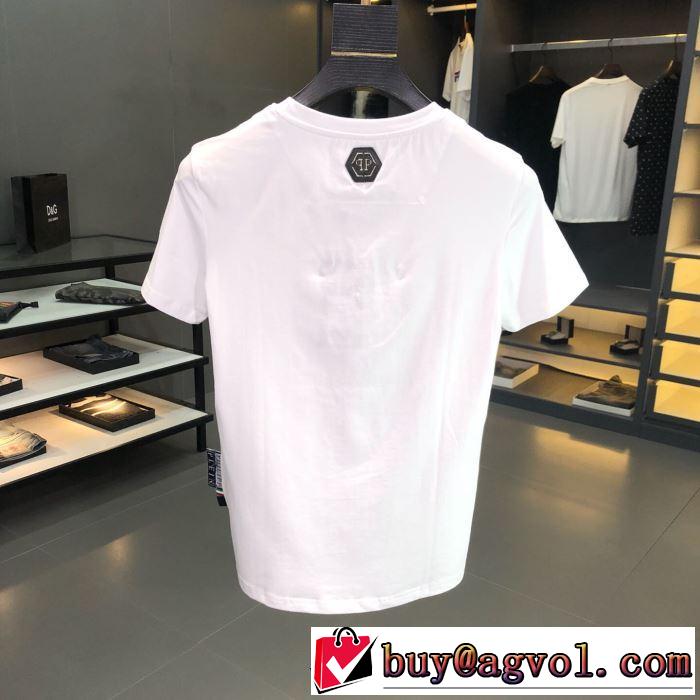 Tシャツ/半袖 最新のトレンドブランド人気的 2色可選フィリッププレイン2019春夏は人気定番 PHILIPP PLEIN