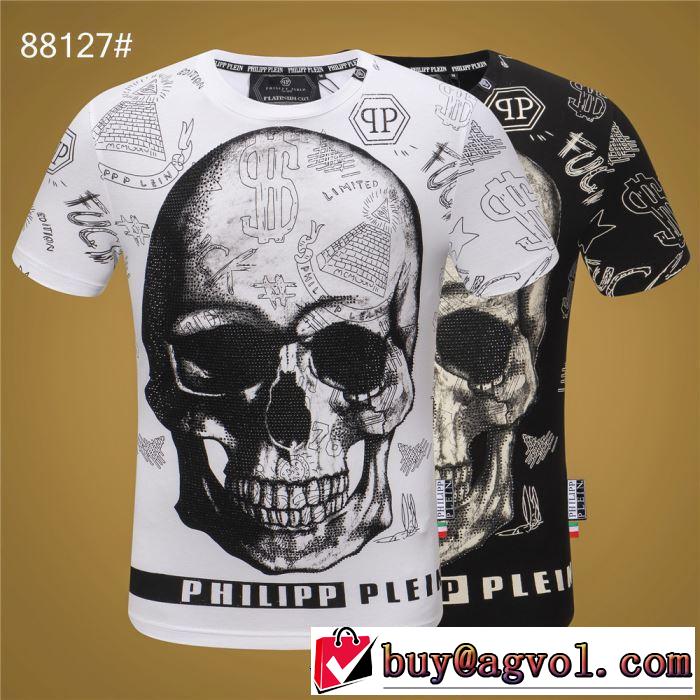 最新のトレンドブランド人気的  PHILIPP PLEIN 2019春夏は人気定番 Tシャツ/半袖  2色可選フィリッププレイン