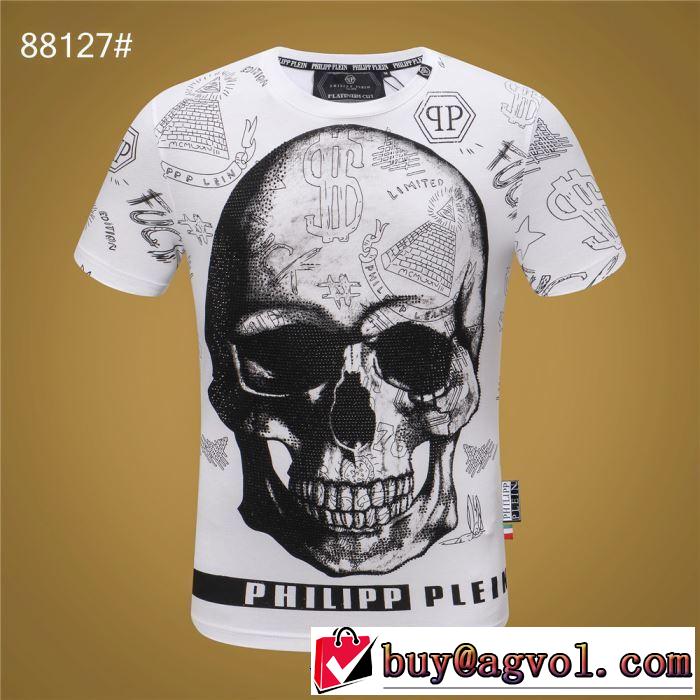 最新のトレンドブランド人気的  PHILIPP PLEIN 2019春夏は人気定番 Tシャツ/半袖  2色可選フィリッププレイン
