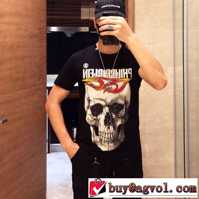 2色可選フィリッププレイン PHILIPP PLEIN2019年夏の一押しファッションアイテム Tシャツ/半袖 主張性もカジュアルさ