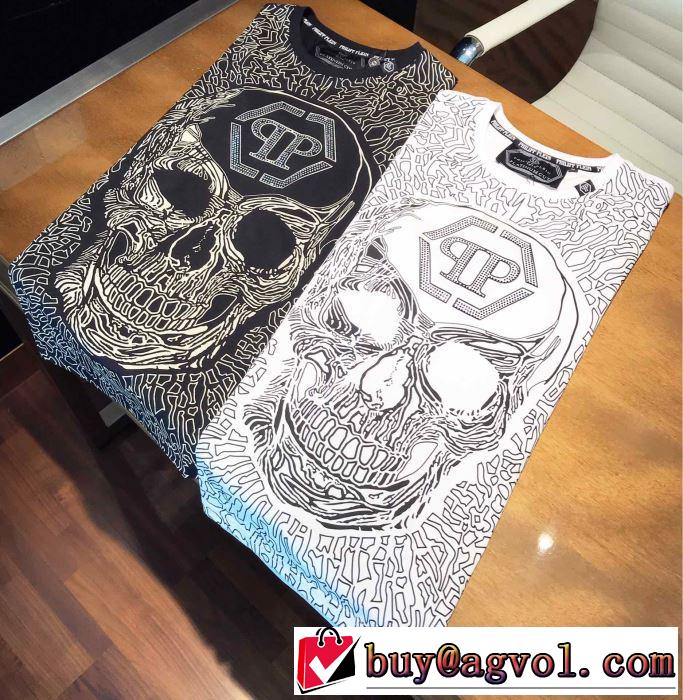 2色可選フィリッププレイン今風の着こなし新品  PHILIPP PLEIN 2019春夏は人気定番  Tシャツ/半袖