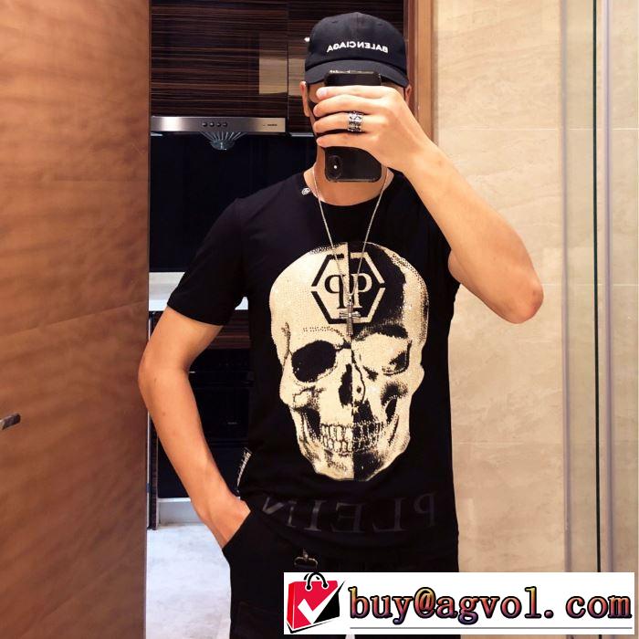主張性もカジュアルさ  Tシャツ/半袖 PHILIPP PLEIN  2色可選フィリッププレイン今流行りの最新コレクション