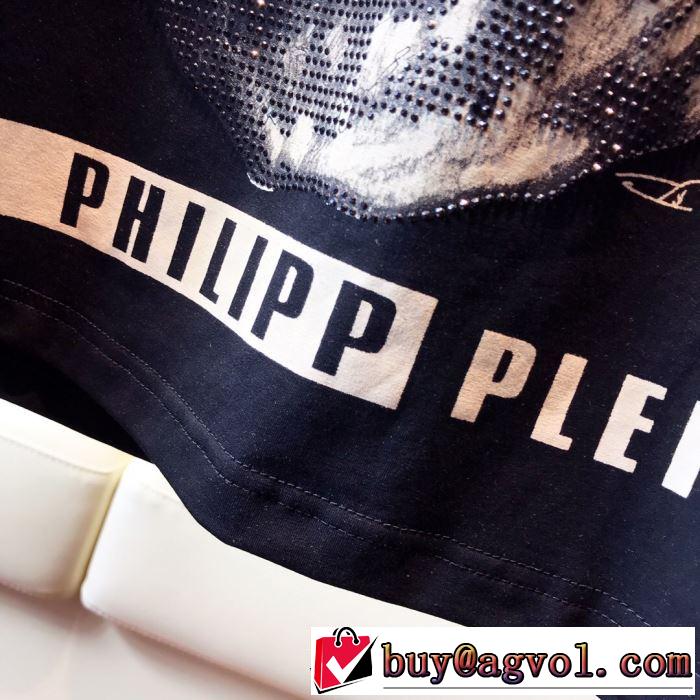2019春夏は人気定番  PHILIPP PLEINTシャツ/半袖トレンド感があって涼しげ  2色可選フィリッププレイン