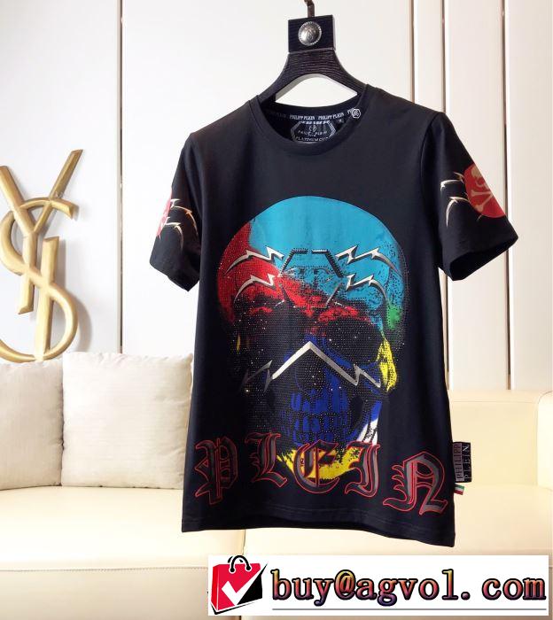 PHILIPP PLEIN Tシャツ/半袖2019春夏は人気定番  2色可選フィリッププレインベストはキレイめな印象に