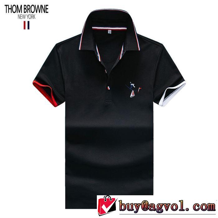  2019年の春夏に着たい トムブラウン THOM BROWNE Tシャツ/ティーシャツ大人っぽく仕上げ  3色可選 