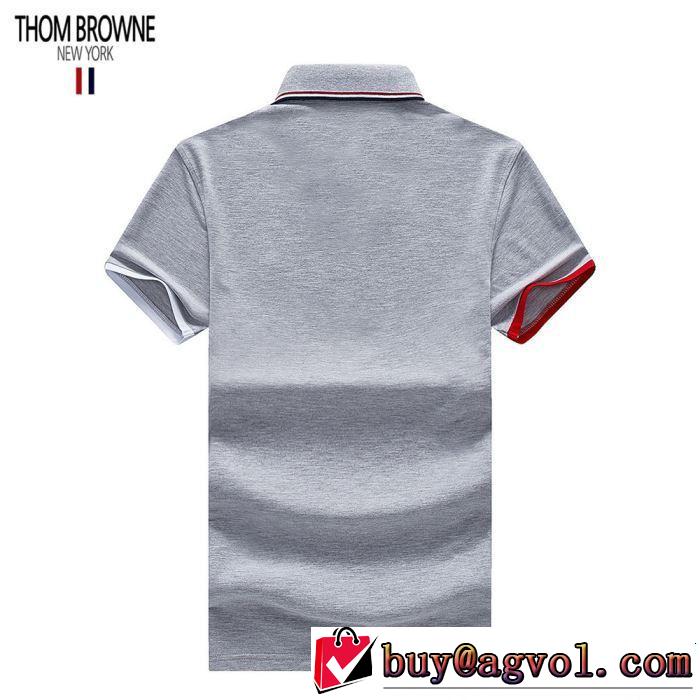 2019年の春夏に着たい トムブラウン THOM BROWNE Tシャツ/ティーシャツ大人っぽく仕上げ  3色可選