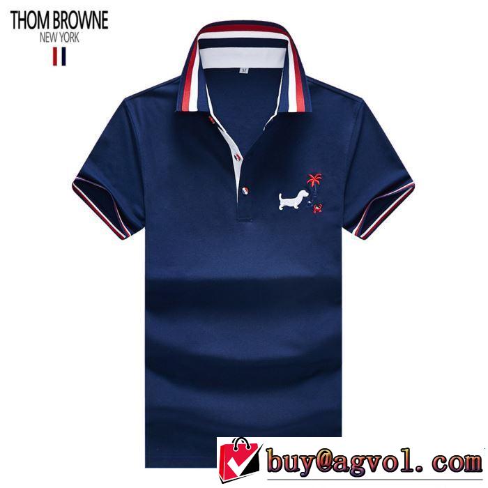 トムブラウン THOM BROWNE カジュアルさ Tシャツ/ティーシャツ 3色可選 春夏の流行り2019新品