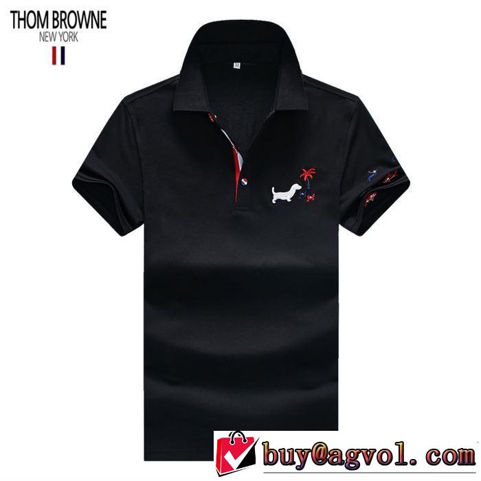  Tシャツ/ティーシャツ 3色可選リッチな印象に トムブラウン2019春夏も引き続き人気セール THOM BROWNE 