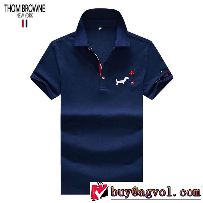 Tシャツ/ティーシャツ 3色可選リッチな印象に トムブラウン2019春夏も引き続き人気セール THOM BROWNE