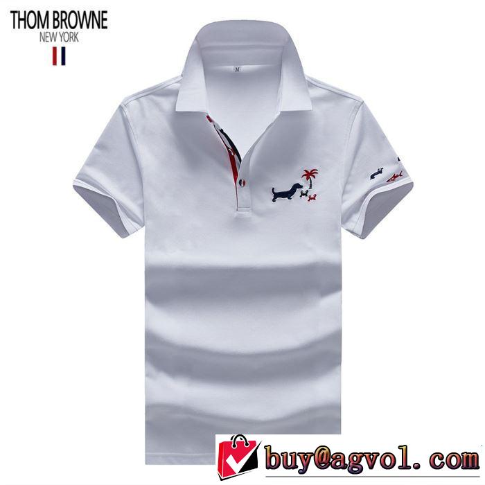 Tシャツ/ティーシャツ 3色可選リッチな印象に トムブラウン2019春夏も引き続き人気セール THOM BROWNE