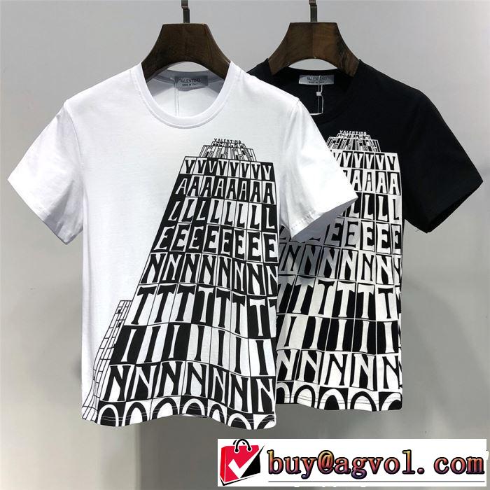 VALENTINO Tシャツ/ティーシャツ 2色可選 2019春夏のトレンド新商品 オシャレ印象で人気の高い ヴァレンティノ