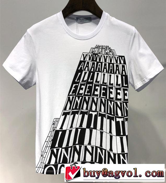 VALENTINO Tシャツ/ティーシャツ 2色可選 2019春夏のトレンド新商品 オシャレ印象で人気の高い ヴァレンティノ