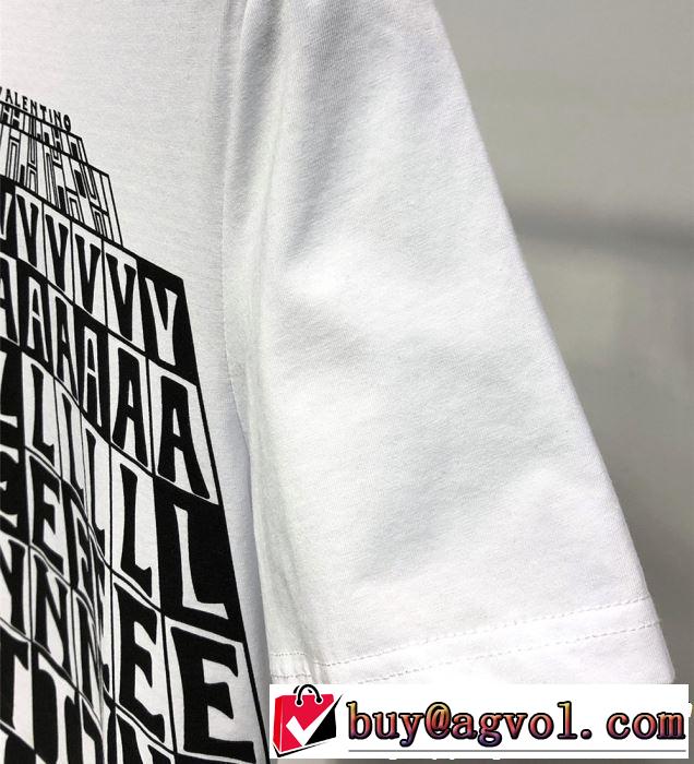 VALENTINO Tシャツ/ティーシャツ 2色可選 2019春夏のトレンド新商品 オシャレ印象で人気の高い ヴァレンティノ