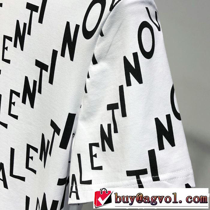 ヴァレンティノ VALENTINO Tシャツ/ティーシャツ 2色可選 2019春夏人気トレンドアイテム きれいめ上品に