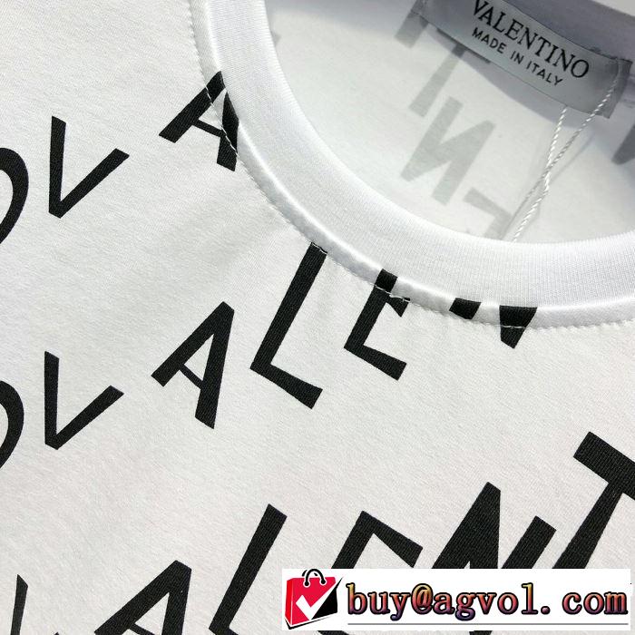 ヴァレンティノ VALENTINO Tシャツ/ティーシャツ 2色可選 2019春夏人気トレンドアイテム きれいめ上品に