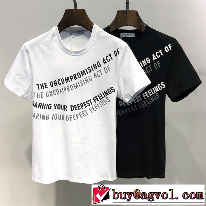Tシャツ/ティーシャツ 2色可選 2019年の夏のマスト カジュアルファッションを楽しもう ヴァレンティノ VALENTINO