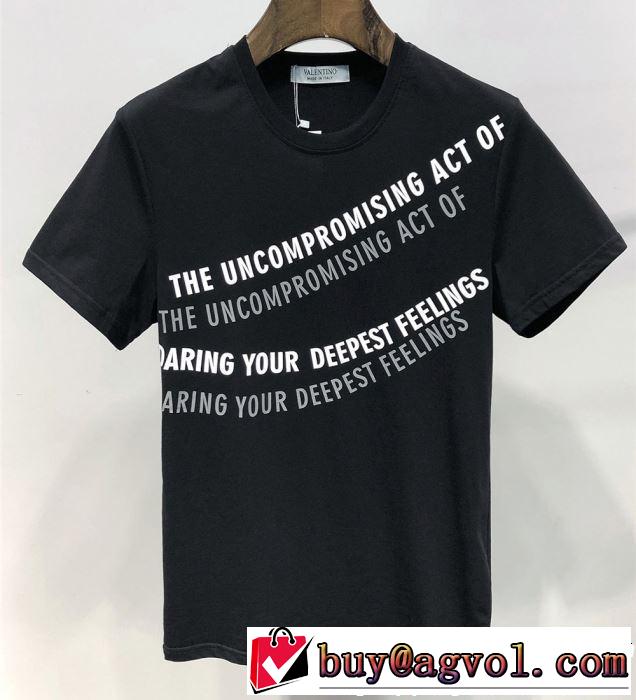 Tシャツ/ティーシャツ 2色可選 2019年の夏のマスト カジュアルファッションを楽しもう ヴァレンティノ VALENTINO
