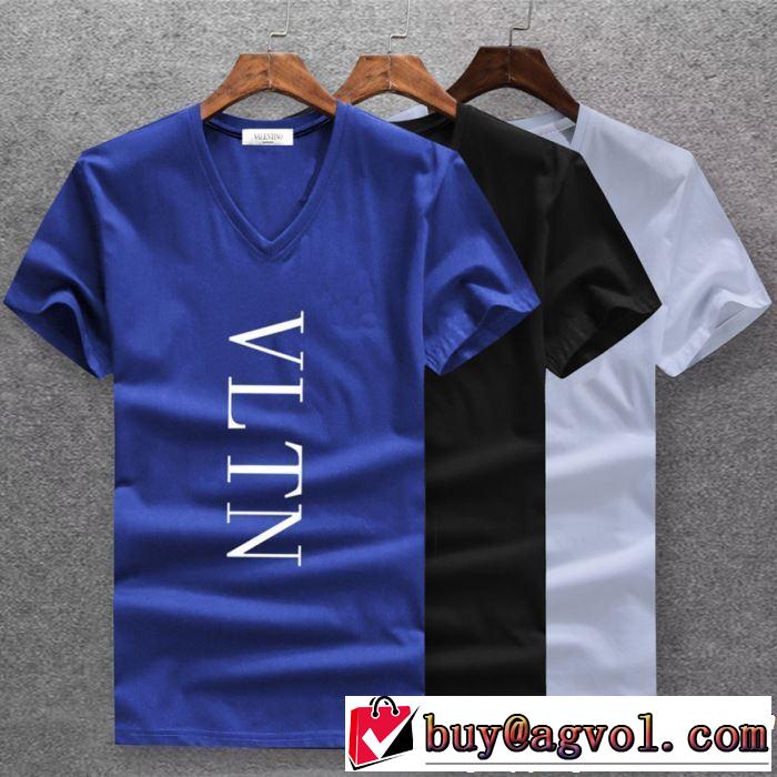 ヴァレンティノ VALENTINO Tシャツ/ティーシャツ 3色可選 2019年夏の一押しファッションアイテム 大胆なデザイン