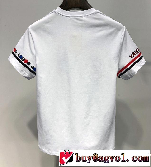 ヴァレンティノ VALENTINO Tシャツ/ティーシャツ 2色可選 大人カジュアル夏ファッション2019 抜け感スゴイ