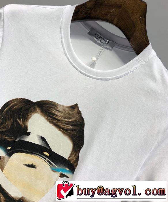 すごく稀少カラー  Tシャツ/半袖ヴァレンティノ超あたたかい VALENTINO 2色可選 2019春夏の大注目トレンド
