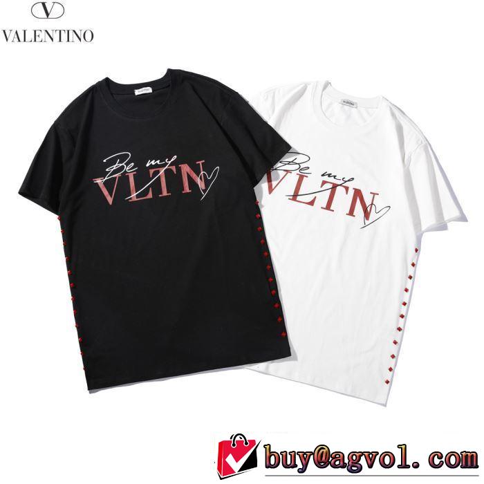 NEW素敵  Tシャツ/半袖ヴァレンティノ2019春夏も引き続き人気セール  VALENTINO 2色可選 人気商品