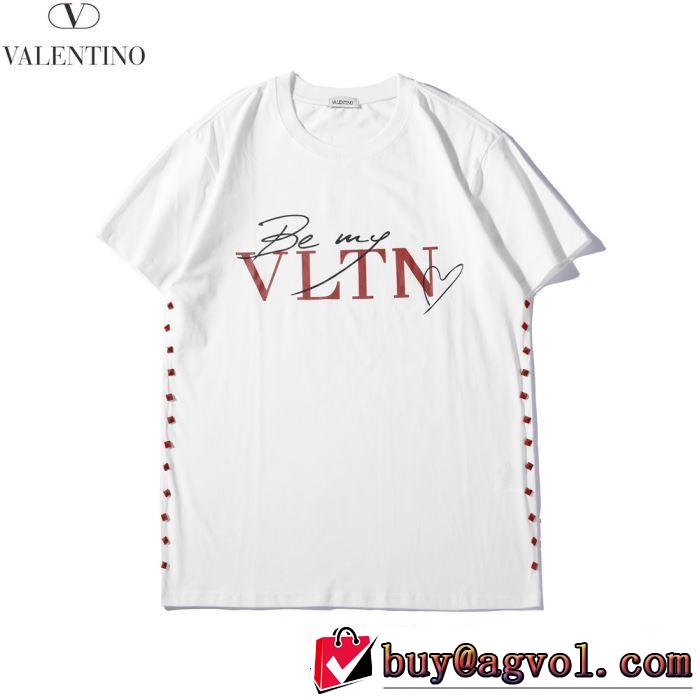 NEW素敵  Tシャツ/半袖ヴァレンティノ2019春夏も引き続き人気セール  VALENTINO 2色可選 人気商品