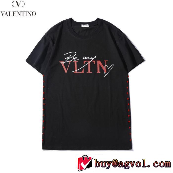 NEW素敵  Tシャツ/半袖ヴァレンティノ2019春夏も引き続き人気セール  VALENTINO 2色可選 人気商品