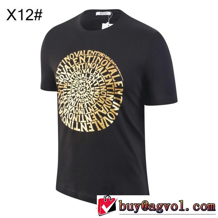 大人の色味 VALENTINO大人気オリジナル  3色可選 2019限定 男性に人気 Tシャツ/半袖ヴァレンティノ