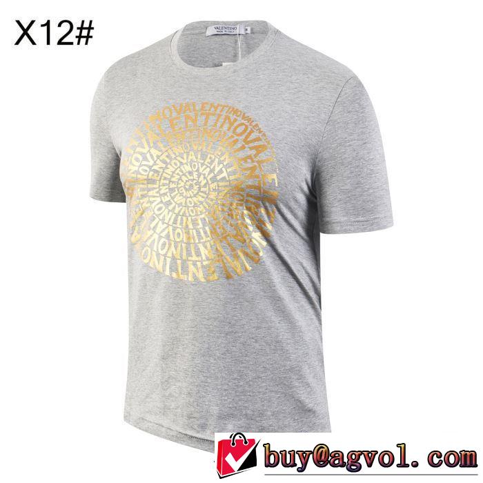 大人の色味 VALENTINO大人気オリジナル  3色可選 2019限定 男性に人気 Tシャツ/半袖ヴァレンティノ