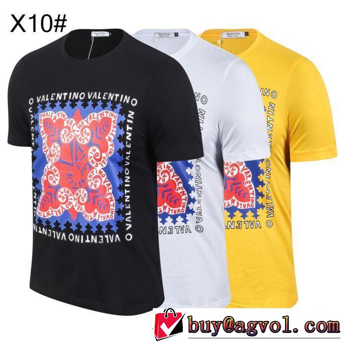 ヴァレンティノ VALENTINO 3色可選 今年春夏ファション流行り Tシャツ/半袖 2019夏ファション新品