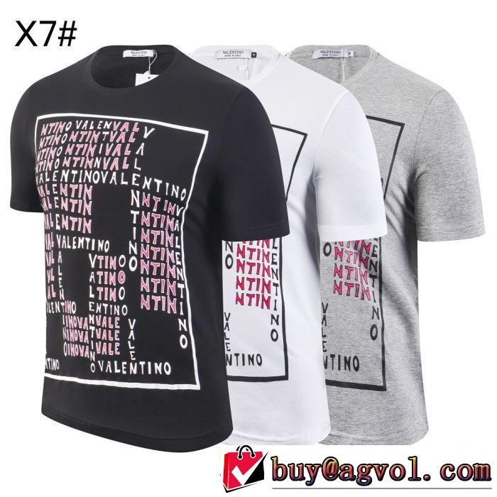 大注目日本未入荷 3色可選 Tシャツ/半袖ヴァレンティノ2019夏ファション新品  VALENTINO