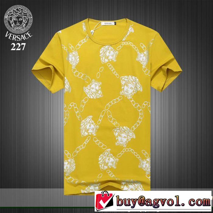 VERSACE ヴェルサーチ 半袖Tシャツ 3色可選 2019年の春夏に着たい 好印象な上品スタイル