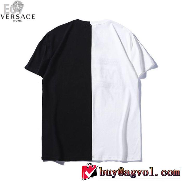 ブラッシュアップして華やかに ドレスアップ効果も抜群 VERSACE ヴェルサーチ 半袖Tシャツ
