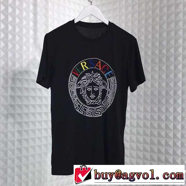 抜け感のある夏着物 大人のカジュアルスタイル VERSACE ヴェルサーチ 半袖Tシャツ 2色可選