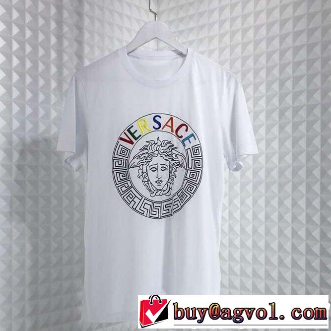 抜け感のある夏着物 大人のカジュアルスタイル VERSACE ヴェルサーチ 半袖Tシャツ 2色可選